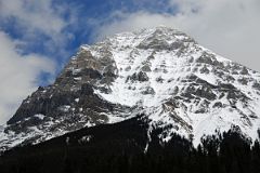 29 Mount Stephen Close Up From Field In Yoho In Winter